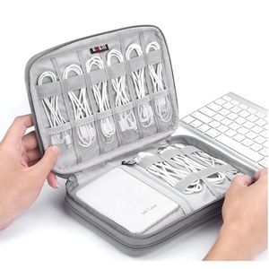 Cable and power bank organiser bag